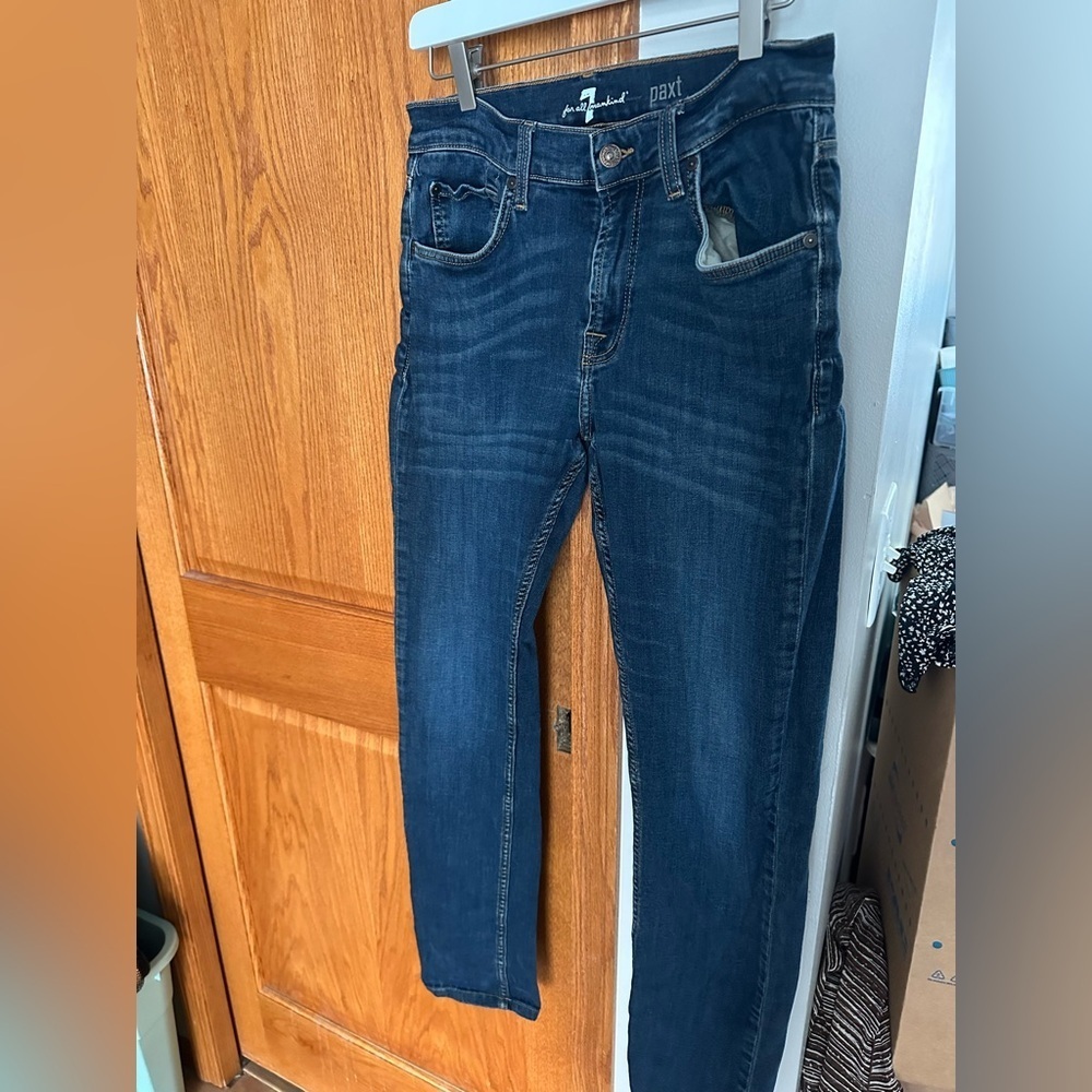 7 For All Mankind Men's Slim Jeans in Deep Blue